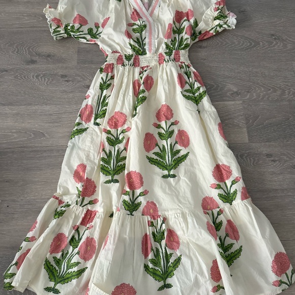 Umgee White Maxi Dress with Pink Floral Print - Picture 12 of 12